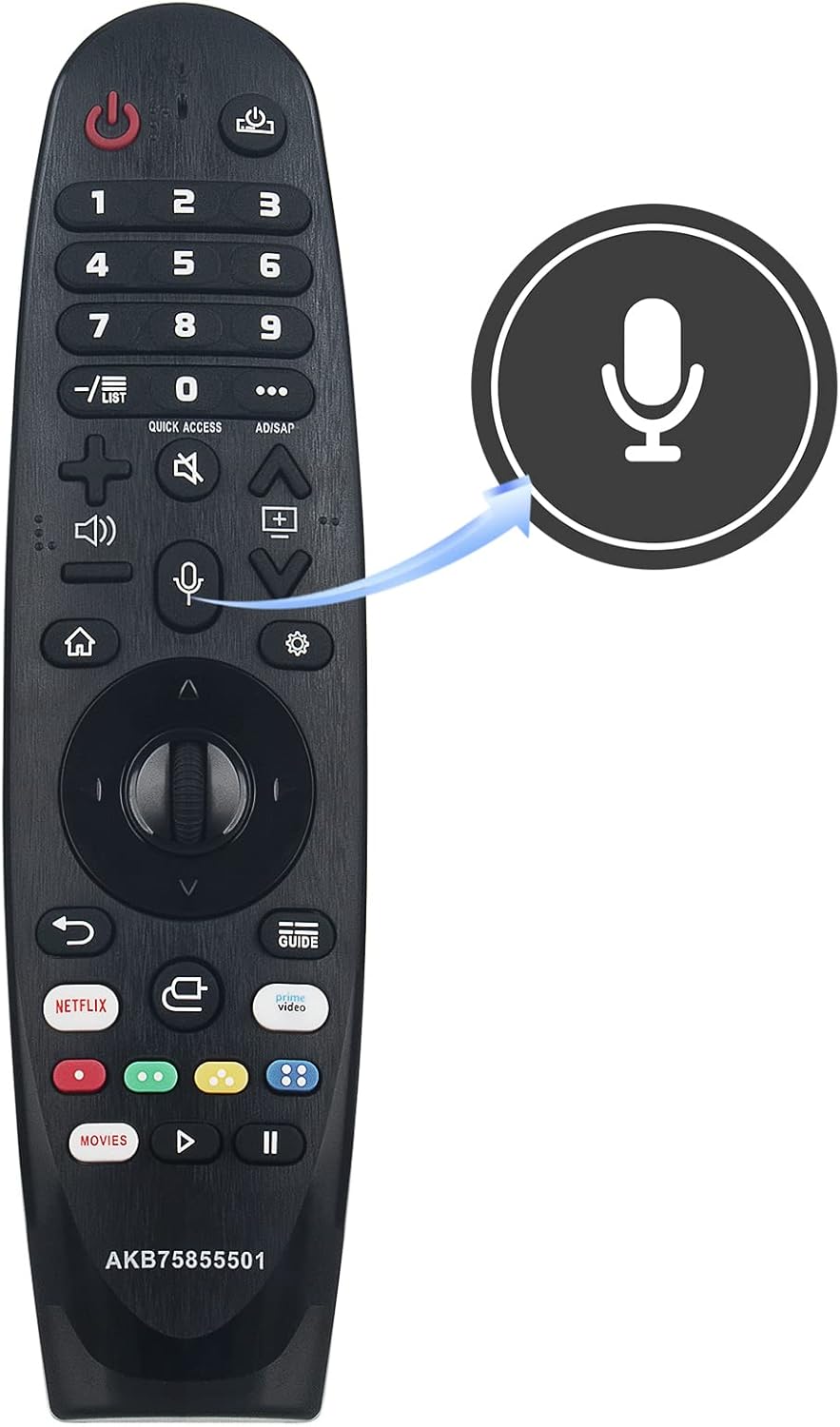 Ersetzte Sprachfernbedienung Passend für LG AN-MR20GA Magic Remote Fernbedienung AKB75855501,ZX, WX,