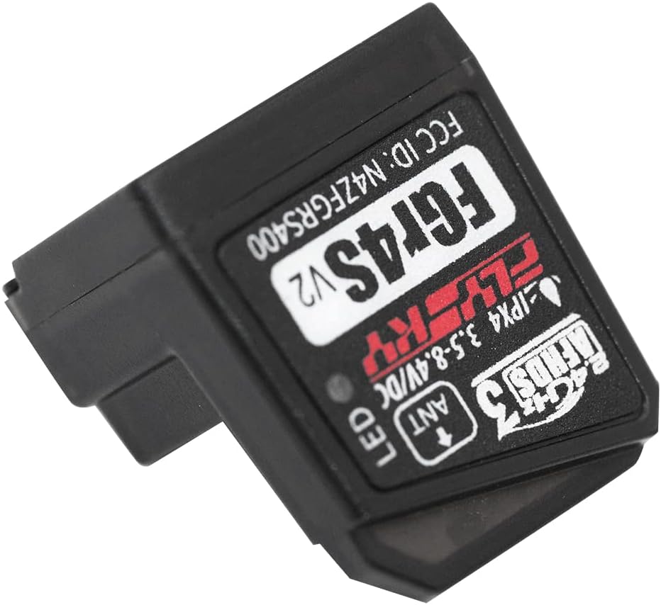 4-Kanal 2.4G Spektrum Empfänger FGR4S V2 RC Empfänger Kompatibel mit FrSky NB4 für 1/10 RC Car/Ruder