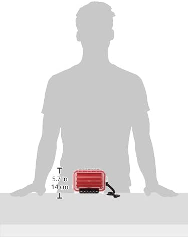Plano Guide Series 3400 Style Polycarbonat-Feldbox, Rot/Transparent, Einheitsgrösse Einheitsgrösse R