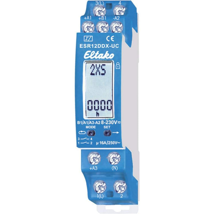 Eltako Stromstoss-Schalter Hutschiene ESR12DDX-UC 2 Schliesser 230V 8A 2000W 1St.