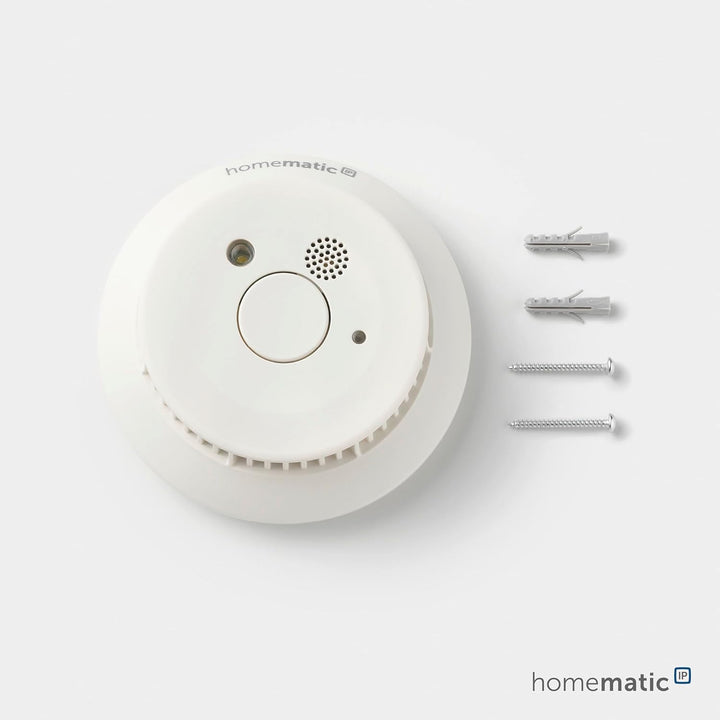 Homematic IP Smart Home Rauchwarnmelder HmIP-SWSD mit 10-Jahres-Lithium-Batterie Rauchwarnmelder