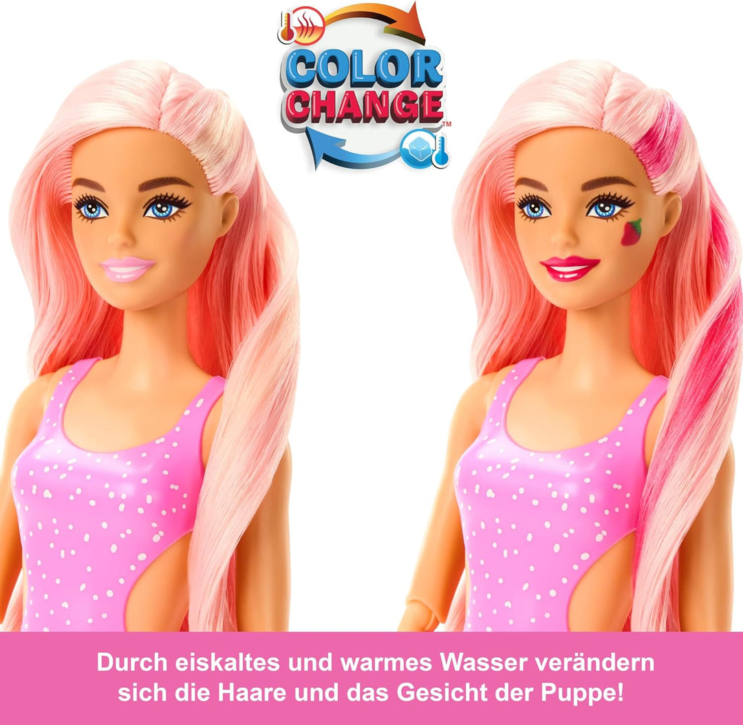 Barbie Pop Reveal Fruit - Überraschungspuppen mit 8 fruchtigen Überraschungen, inklusive beweglicher