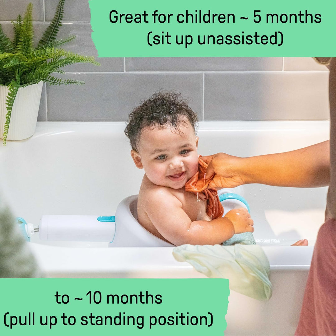 Summer My Bath Seat(Grau) - Baby-Badewannensitz zum Baden im Sitzen, mit Rückenlehnenstütze und Saug