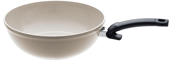 Fissler Ceratal / Aluminium-Wok (Ø 30 cm, 5,2 L) Keramik-Bratpfanne beschichtet antihaftend, hoher R