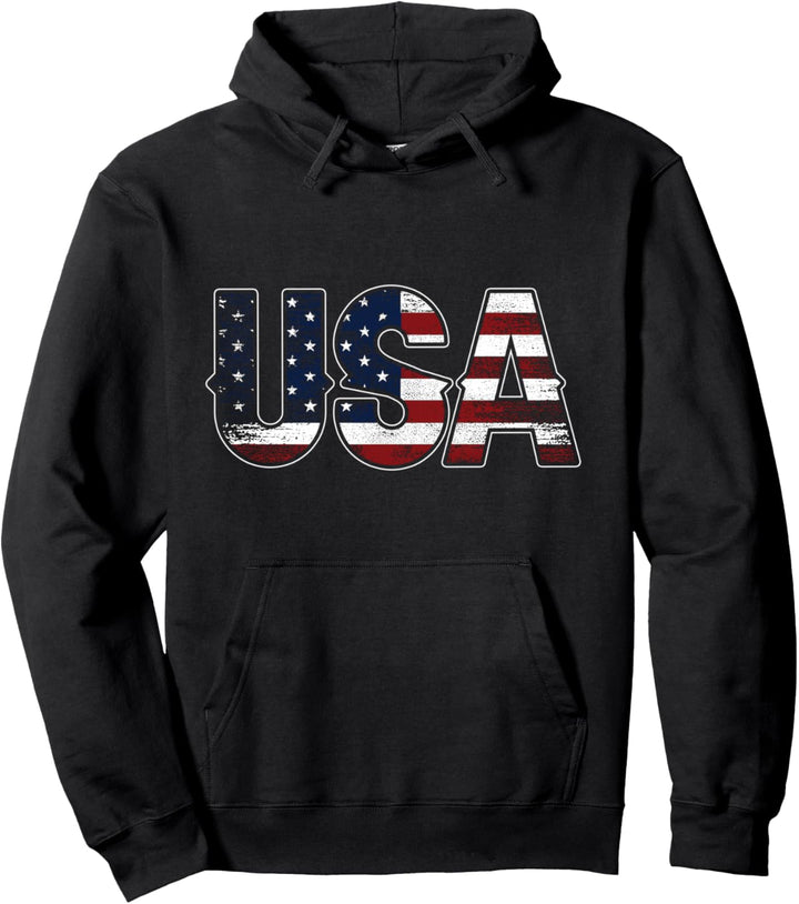 Usa Amerika Us Patriotisch Amerikaner Usa Us Pullover Hoodie