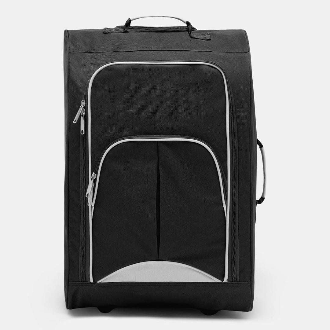 Bordcase Handgepäck schwarz mit 2 Skaterrollen und aus 600D Polyester Jetzt Schon geeignet für die N