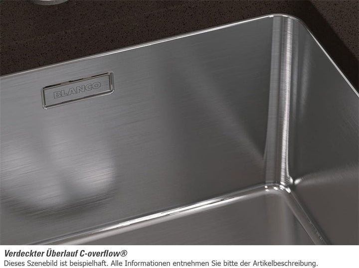 BLANCO ANDANO 450-U | Edelstahl | Einbauart: Unterbau | ohne Ablauffernbedienung | 50er Unterschrank