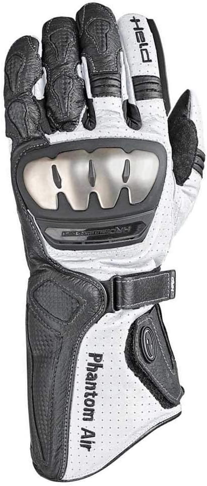 Held Phantom Air Handschuh - Känguruleder - Aramid - Für Motorradfahrer 6 Schwarz/Weiss, 6 Schwarz/W