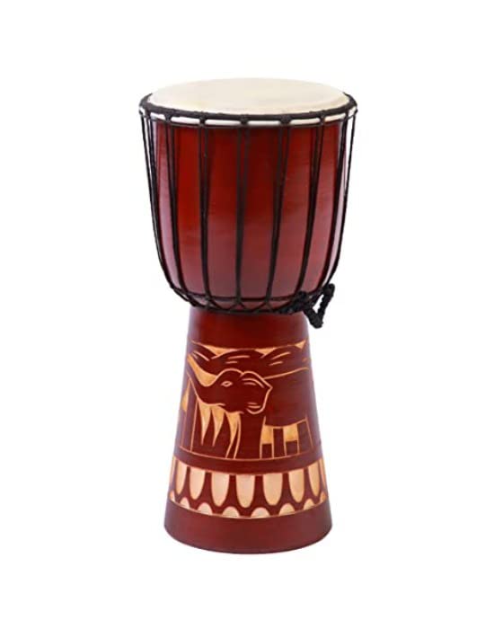 40cm Djembe Trommel Bongo Elefant Anfänger Kinder Guter Klang Fair Trade