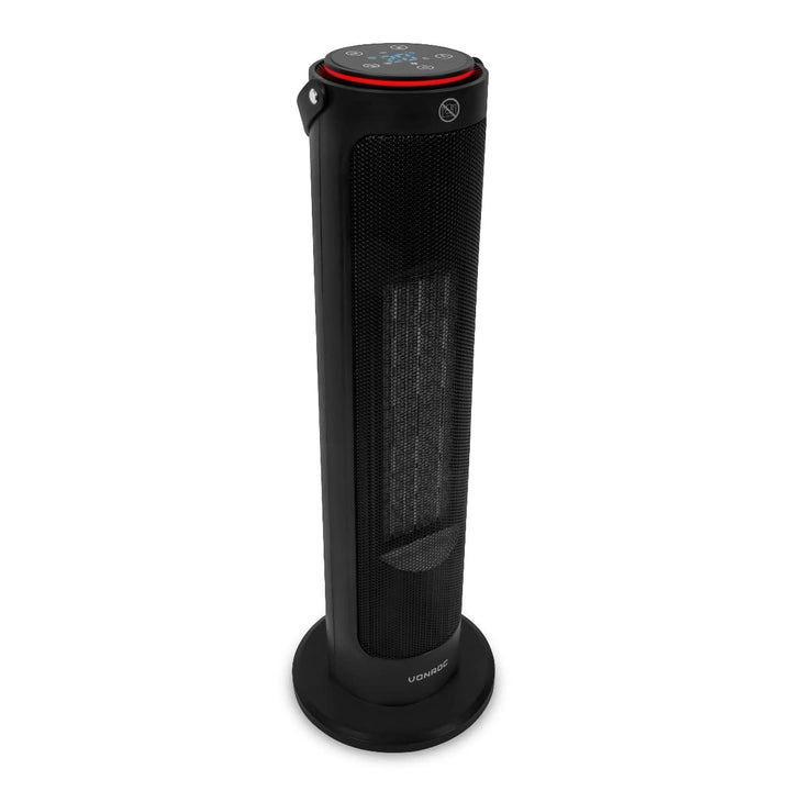 VONROC Elektroheizung - Turmheizlüfter - 2000W - Keramik - ECO-Modus - Schwenkfunktion - LED-Display