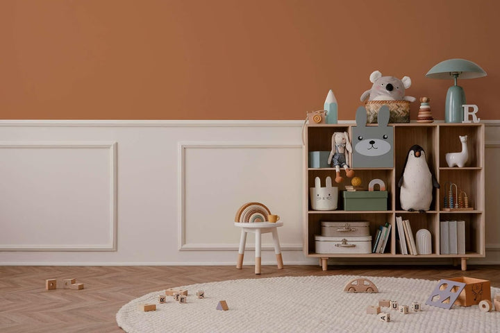 New Walls Premium Wandfarbe Orange, Kupfer Liquid Luxury Dispersionsfarbe für Innenräume – 1 L 1000