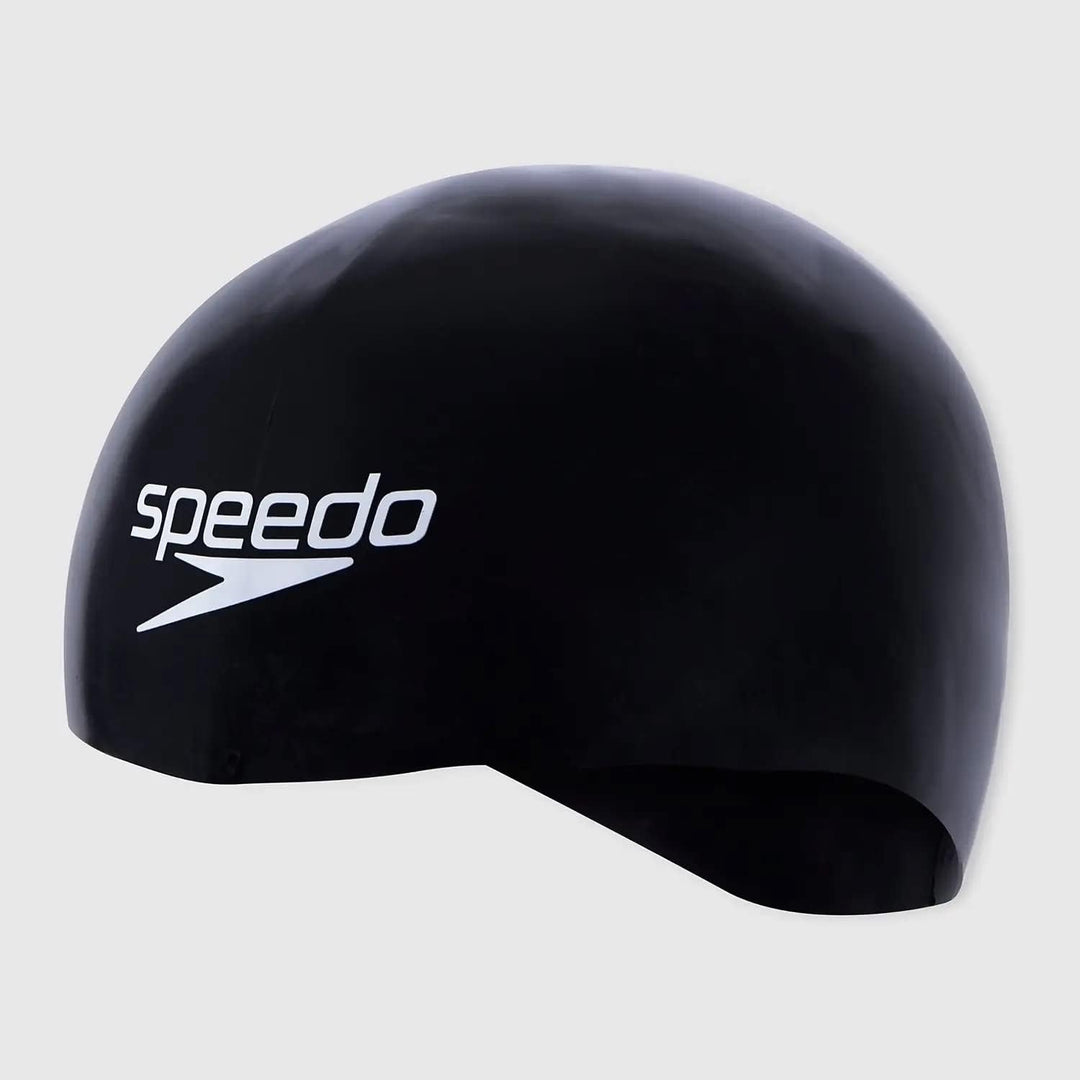 Speedo Unisex Erwachsene Fastskin Swimming Cap Schwimmkappe L Schwarz/Weiss, L Schwarz/Weiss