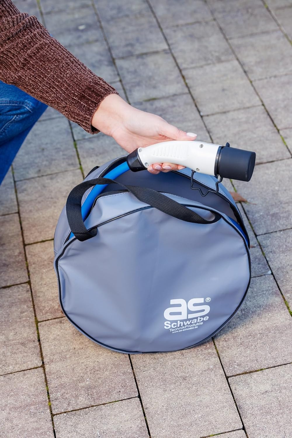 as - Schwabe Spiralladekabel für Hybrid &amp; Elektroauto Mode 3, Typ 2 Ladekabel 1-phasig 3,6 kW, dehnb