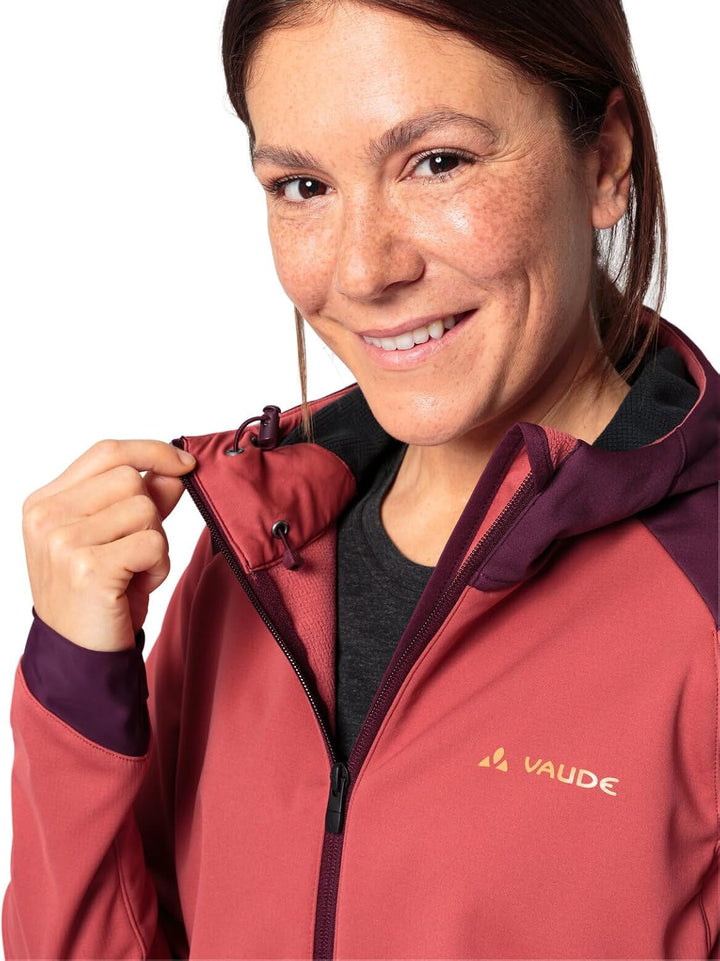VAUDE Women's Qimsa Softshell Jacket - Softshelljacke Damen - Radjacke 36 brick, 36 brick