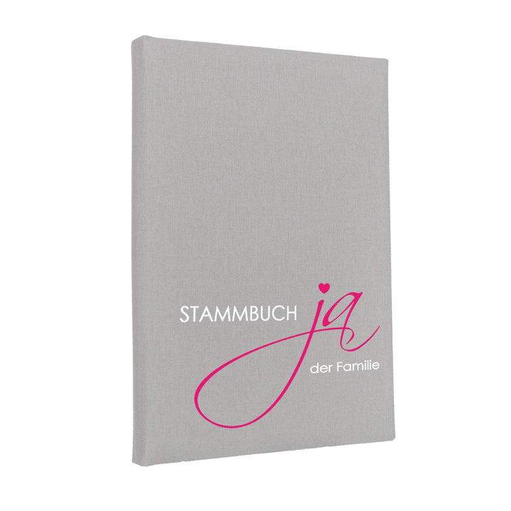Hochzeitideal Stammbuch der Familie, Familienstammbuch aus Buchbinderleinen, Nr. 128 (Hellgrau o. Pe