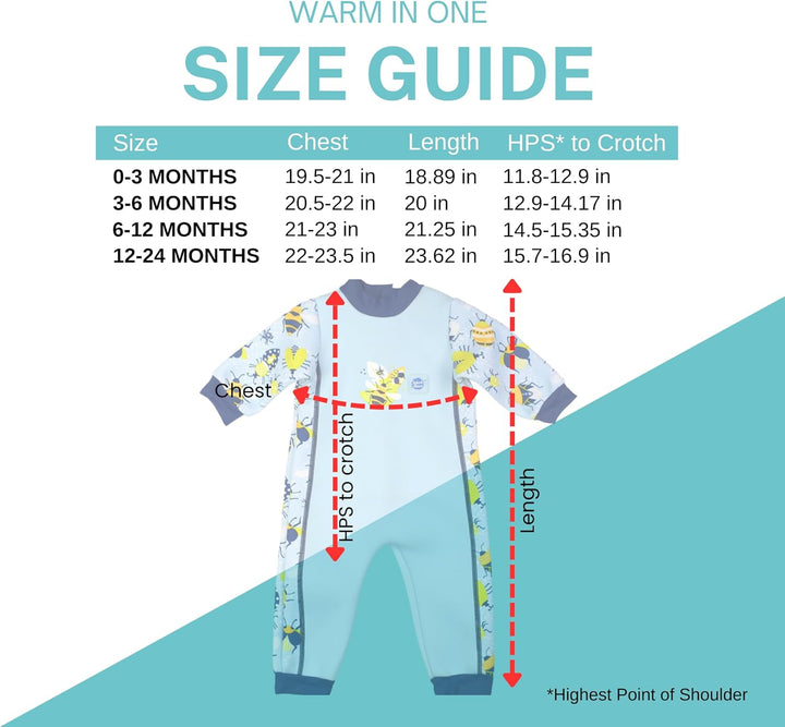 Splash About Warm In One Baby Erwärmen Wetsuit 3-6 monate Bugs Life, 3-6 monate Bugs Life