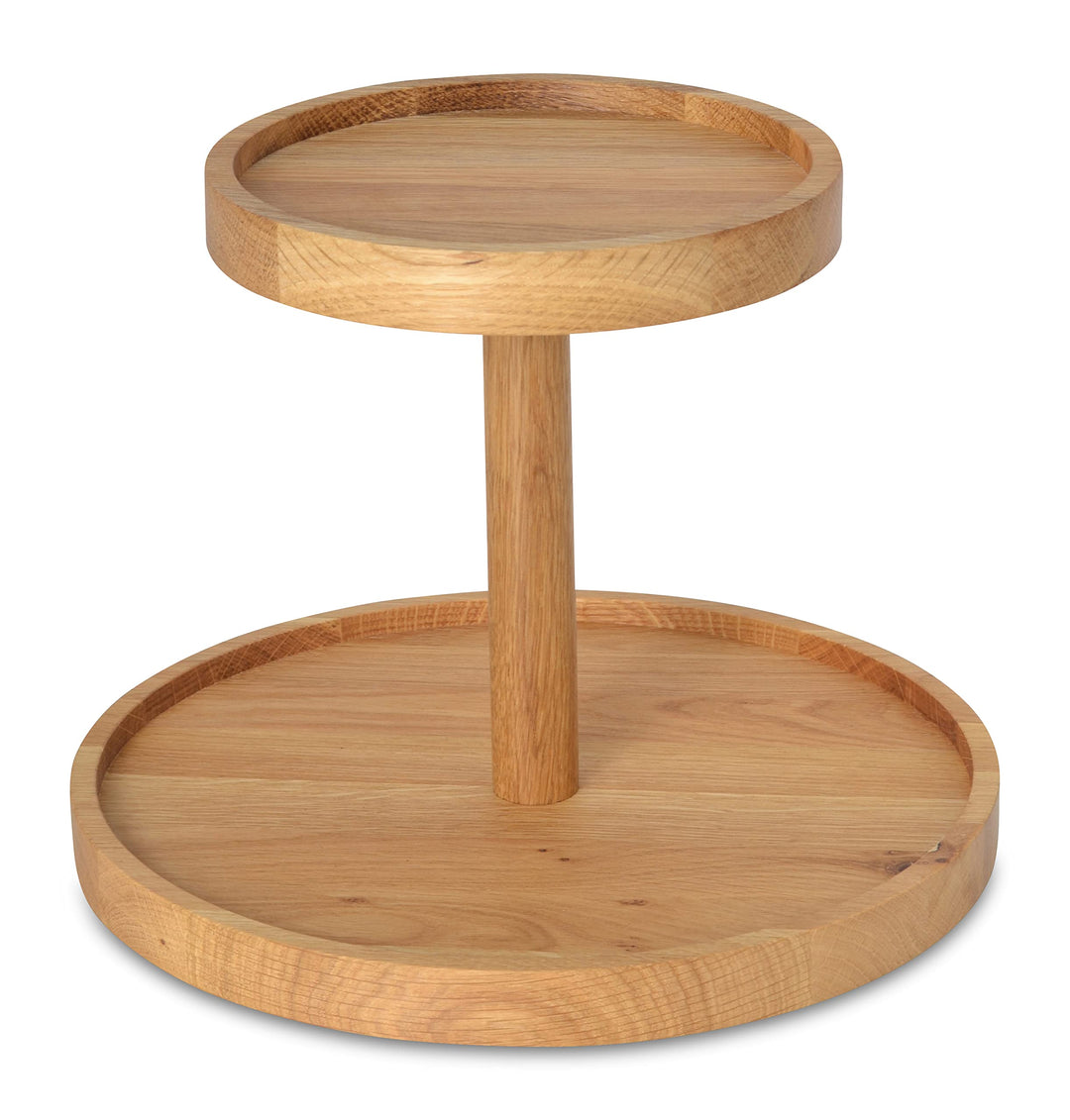 Natuhr Etagere Kuchenplatte - Delight - Servierplatte Käseplatte Obstteller Tortenplatte Eiche Massi