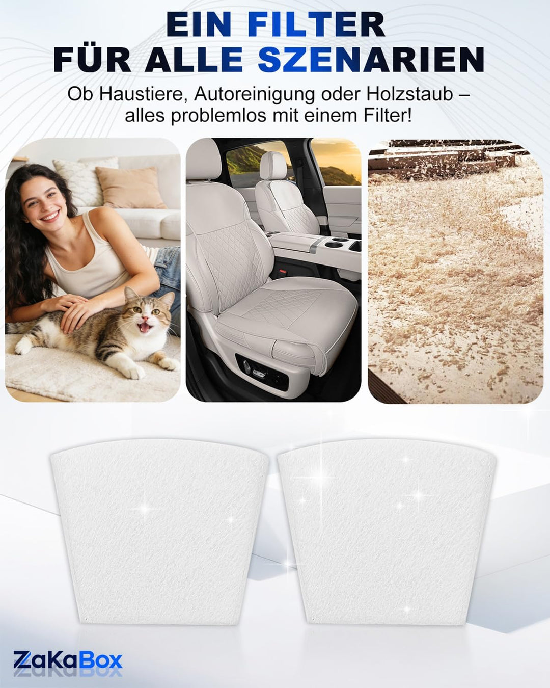 10er Staubsaugerfilter Ersatzbeutel kompatibel mit Einhell Power X-Change TE-VC 18 Li-Solo & TE-HV 1