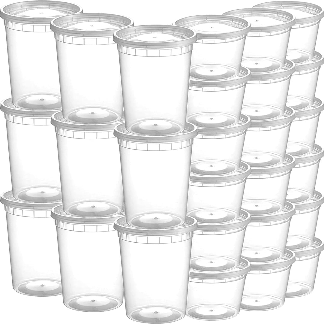 JoyServe Vorratsdosen mit Deckel Luftdicht – 48 Sets mit 54 Deckeln, 24 Vorratsdosen mit 946 ml und