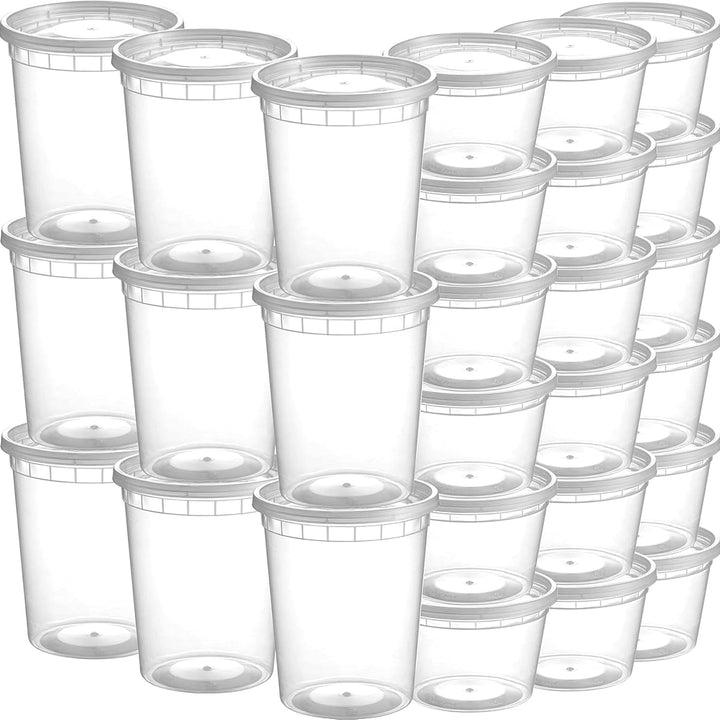 JoyServe Vorratsdosen mit Deckel Luftdicht – 48 Sets mit 54 Deckeln, 24 Vorratsdosen mit 946 ml und