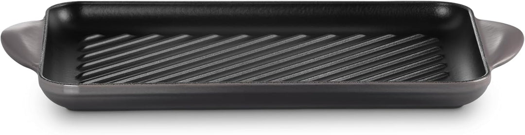 Le Creuset Rechteckige Grillplatte aus Gusseisen, 32 cm, Für alle Herdarten inkl. Induktion geeignet