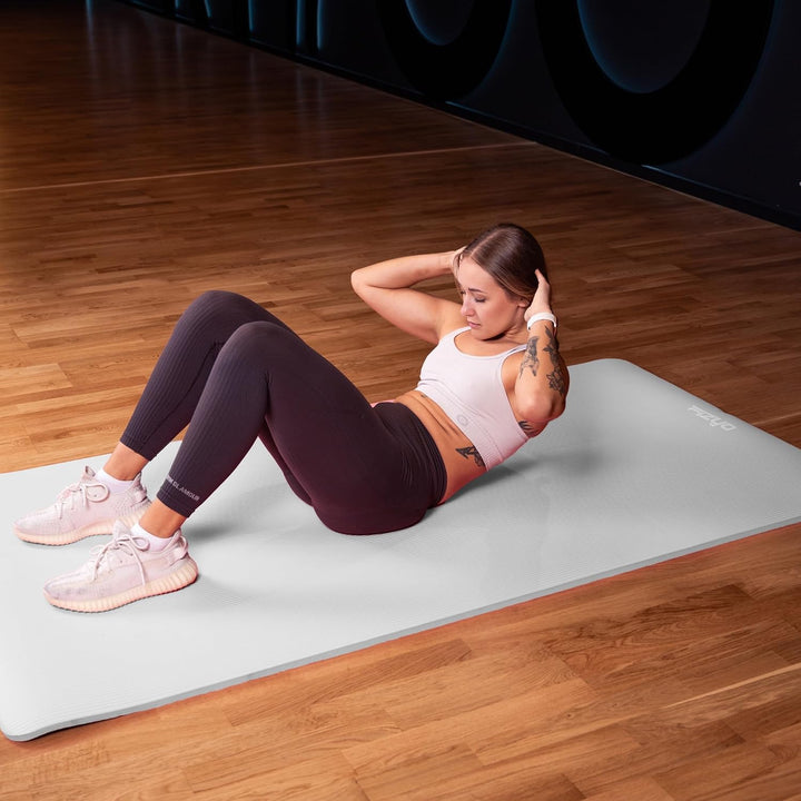 Fizyo Rutschfeste Yogamatte aus NBR-Schaum 190×100×1,5 cm – Extra Grosse Fitness- und Gymnastikmatte