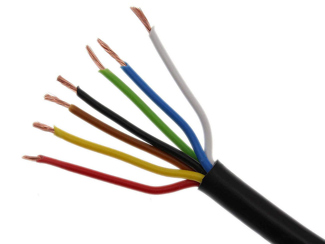 Bosch Anhängerkabel 7 x 1,5mm² - Anhängerleitung für PKW und LKW Fahrzeugleitung 7-polig/adrig Made