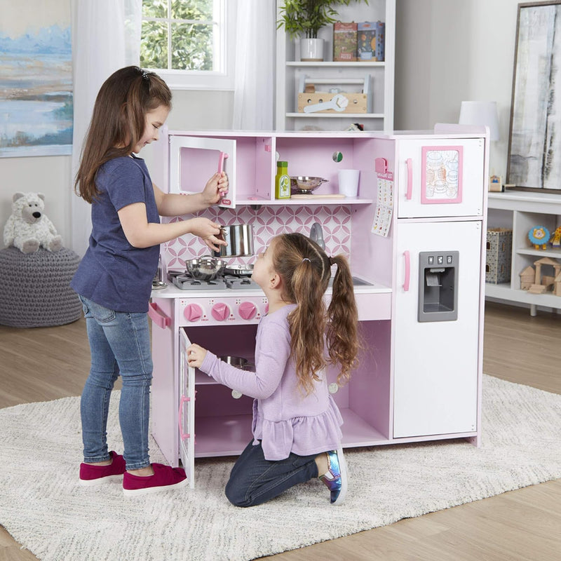 Melissa & Doug 14002 Rosarote Chefkochküche aus Holz Chefkochküche - Rosarot, Chefkochküche - Rosaro