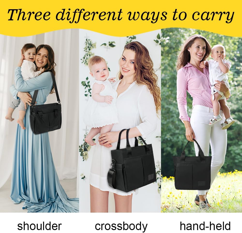 Baby Hohe Kapazität Wickeltasche, Baby-Einkaufstasche, Grosse Reisewindeltasche für Mama und Papa, M