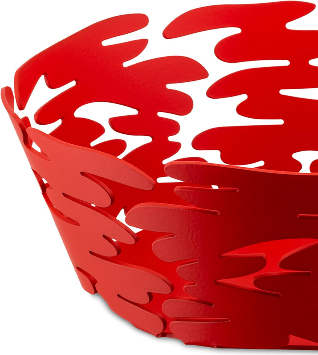 Alessi Barket runder Korb, Ø 18, rot Ø 18 Rot, Ø 18 Rot