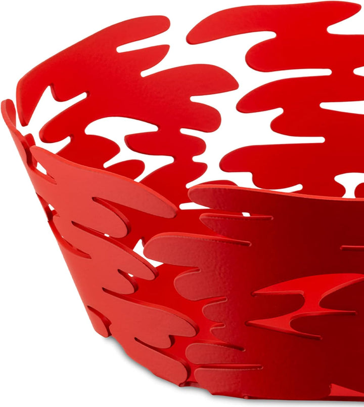 Alessi Barket runder Korb, Ø 18, rot Ø 18 Rot, Ø 18 Rot