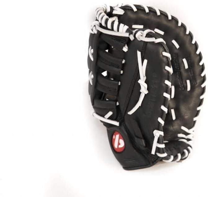 BARNETT GL-301 Baseball Handschuh Erster Base (First Base) Erwachsene, Echtleder, Wettkampf, Schwarz