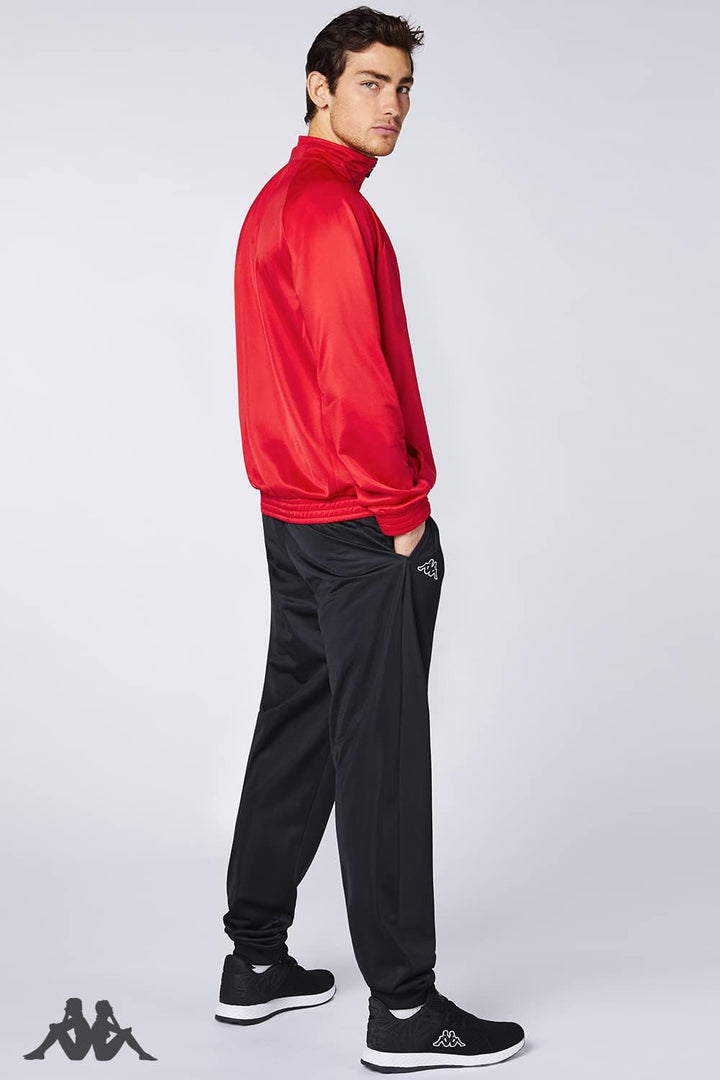 Kappa Tracksuit Till Men I Trainingsanzug für Herren I Ideal für Sport & Freizeit I Rot L, Rot L