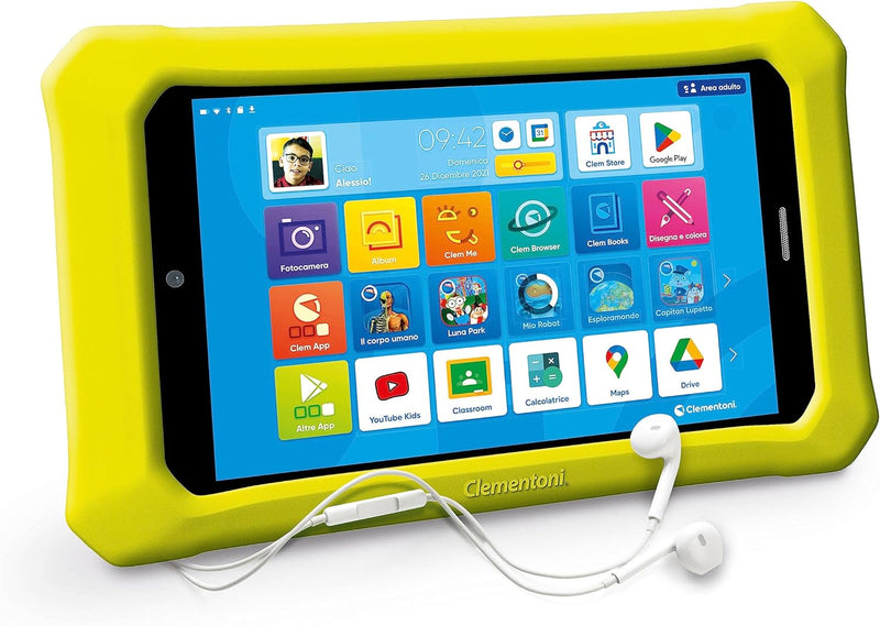 Clementoni 16796 Clempad 20,2 cm Pro – Tablet 6 – 12 Jahren, Bildungstechnologie für Kinder, Bildsch