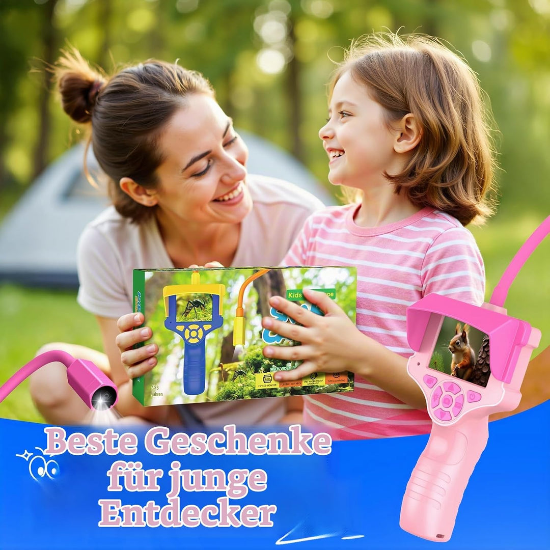 Kinder Endoskopkamera - Outdoor Entdecker Spielzeug für Mädchen ab 3-10 Jahre - 2MP Kamera, 23,6 Zol