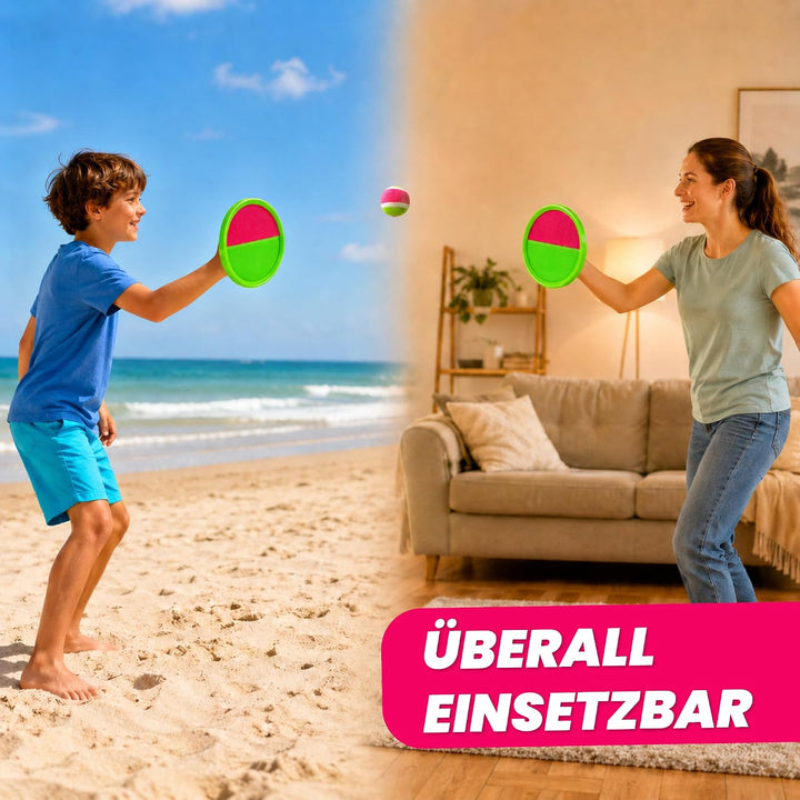 Kyto Klettballspiel 4er Set – Outdoor Wurfspiel für Kinder & Familie