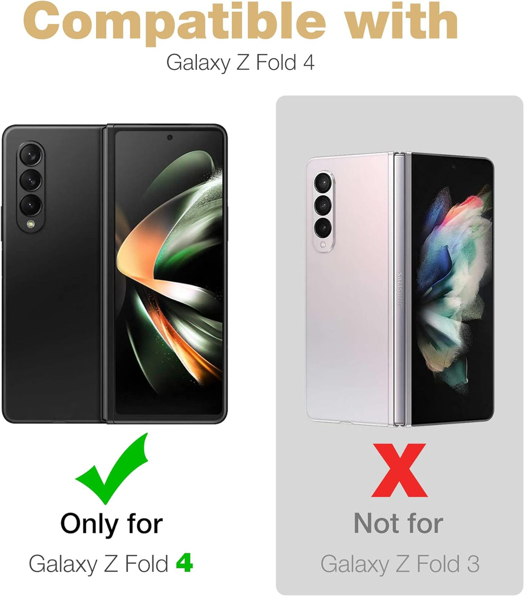 Dexnor für Samsung Galaxy Z Fold 4 5G Hülle, Full-Body Dual Layer Rugged Fall mit eingebautem Displa