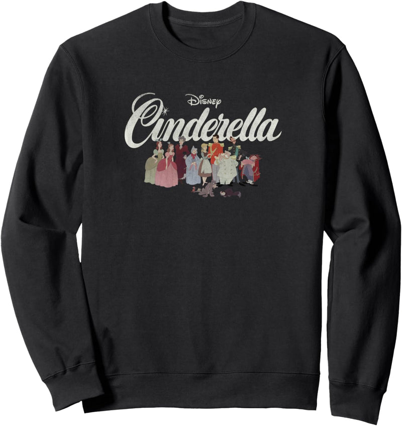 Disney Cinderella Group Shot Title Logo Sweatshirt