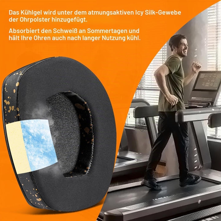 SOULWIT Kühlgel Ersatz Ohrpolster für Sennheiser RS165/RS175/RS185/RS195 (RS 165 175 185 195 RF), Er