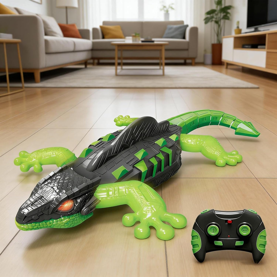 Wall Crawler Gecko Mit Licht ABS 36X17.2X7.8CM Fernsteuerbare Klettert Wand Funkgesteuertes Tier Spi