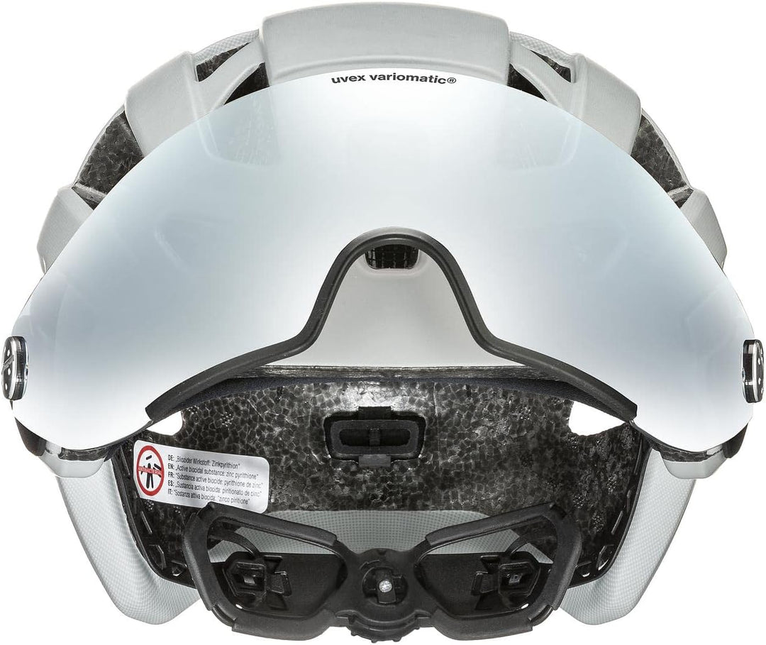uvex Finale Visor V - sicherer City-Helm für Damen und Herren - mit selbsttönendem Visier - inkl. LE