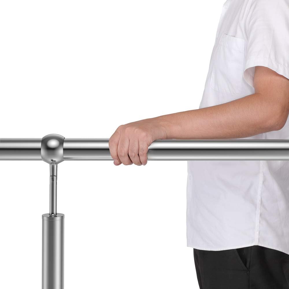 MONZANA® Edelstahl Eingangsgeländer 100cm Pflegeleicht Innen Aussen Handlauf Wandhandlauf Treppengel