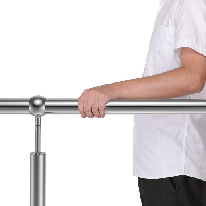 MONZANA® Edelstahl Eingangsgeländer 100cm Pflegeleicht Innen Aussen Handlauf Wandhandlauf Treppengel