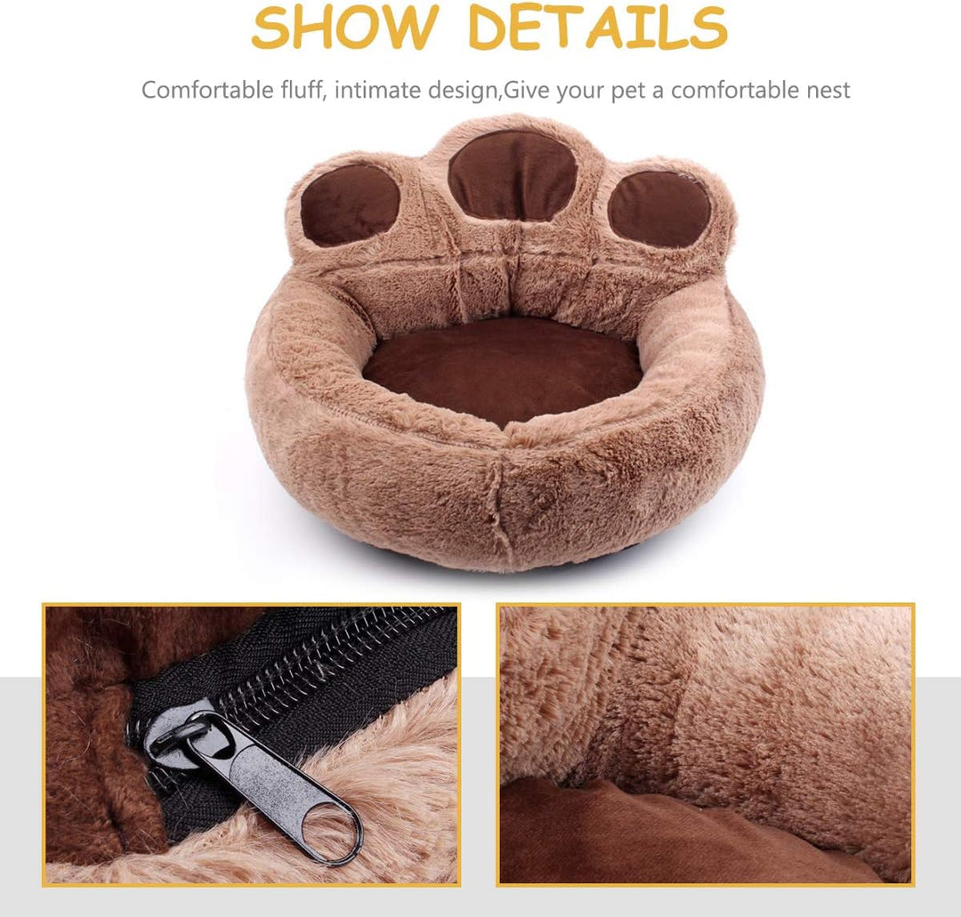 PETCUTE Hundebett kleine Hunde Katzenbett waschbar Hundebetten Mittlere Hunde Haustierbetten L Rosa,