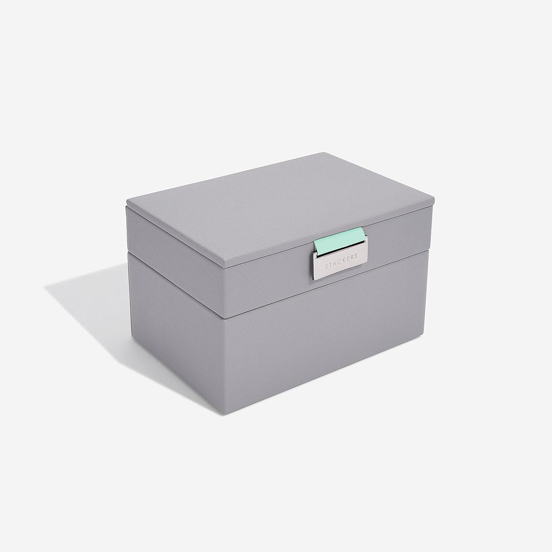 Stackers Grau Mint Mini Schmuckschatulle