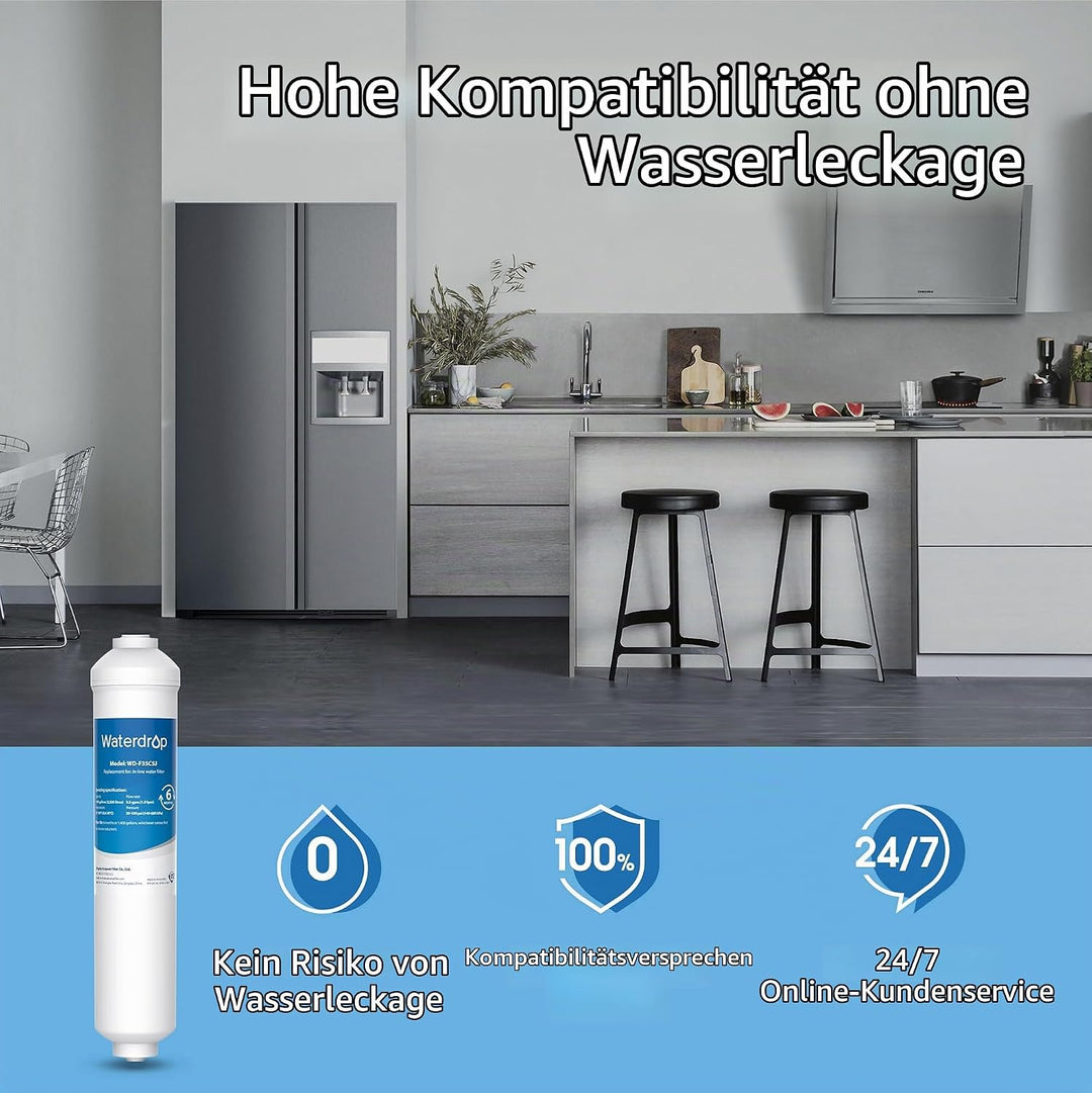 Waterdrop Kühlschrank Wasserfilter Ersatz für Samsung® DA29-10105J HAFEX/EXP, DA2010CB, HAIER® LG® I
