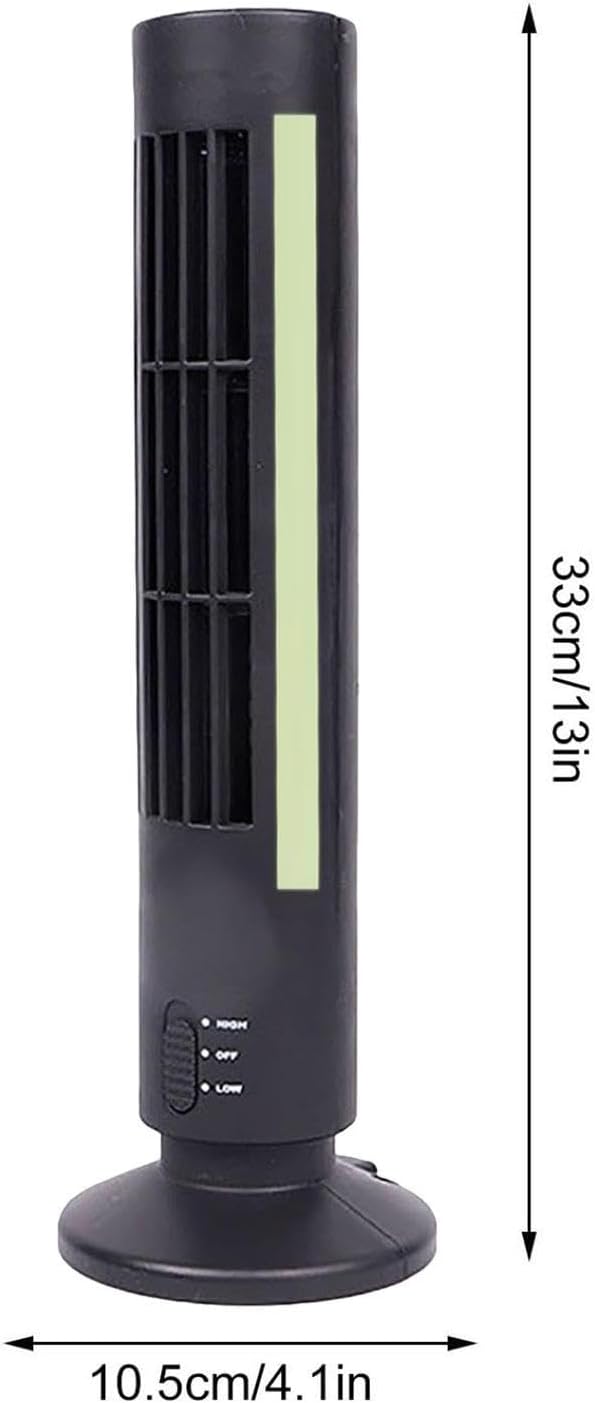 Standventilator für Zuhause – Turmventilator mit USB-Anschluss, Grün | Elektrischer Klimagerät-Venti