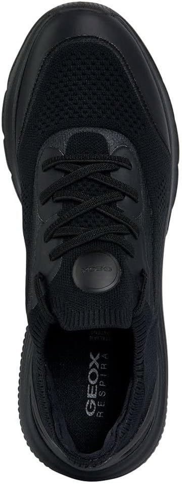 Geox Damen D Spherica Actif Sneaker 35 EU Schwarz, 35 EU Schwarz