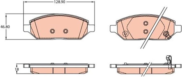 TRW GDB2135 Bremsbeläge