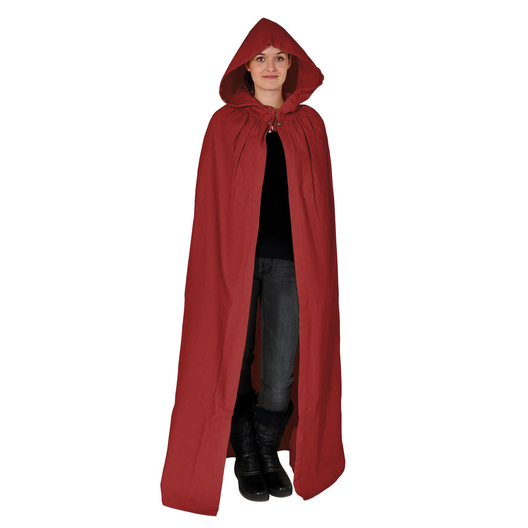 MITTELALTER CAPE UMHANG GOTHIC LARP KNECHT WGT VAMPIR 5003 Weinrot